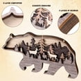 thumbnail image 3 of Decoración mural Honoson Forest Animal Wood Farmhouse Brown, 3 of 7