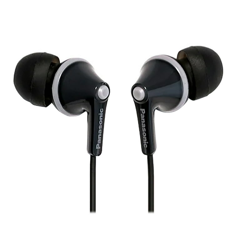 Panasonic ErgoFit Earbud Headphones with Microphone and Neodymium