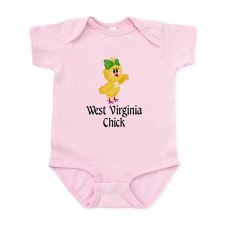

CafePress - West Virginia Chick Infant Bodysuit - Baby Light Bodysuit Size Newborn - 24 Months