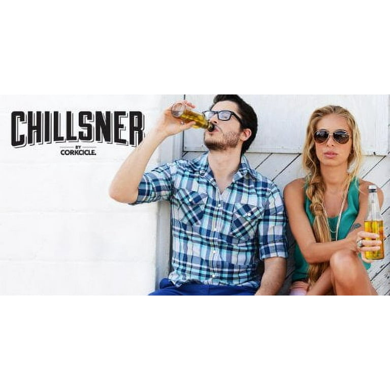 Corkcicle Chillsner Beer Chiller, Silver, 1-Pack 