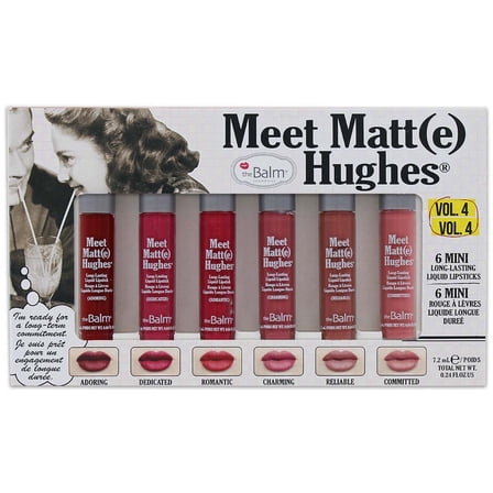theBalm Meet Matt(e) Hughes 6 Mini Liquid Lipsticks - Kit 4
