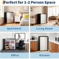thumbnail image 3 of IdealHouse Compact Refrigerator with Freezer, Energy Efficient Small Fridge with Adjustable Thermostat, Removable Shelves, Quiet Operation for Dorm, Apartment, Office and Bedroom, 3 of 6