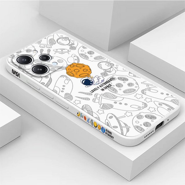 Funda Redmi 12/12C/10/10A/9/9C/9T/9A/8/8A/10 5G space Nasa Teléfono Funda TKR