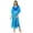 Blue, variant on Bimba Womens Long Maxi Kimono Kaftan Designer Rayon Night Caftan Beach Coverup