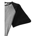 thumbnail image 4 of Ma Croix Mens CONTRAST RAGLAN SHORT SLEEVE T Shirts Short Sleeve Baseball Jersey Casual Sport Tee, 4 of 6