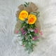 thumbnail image 1 of Corona de flores de peonía con forma de oreja de conejo y hojas de primavera y verano, colgante decorativo de simulación de peonía con forma de oreja de conejo y hojas de primavera., 1 of 6