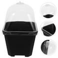 thumbnail image 3 of 3 Sets Plant Nursery Pots With Humidity Domes Plastic Lids For Plant Pots Plant Container Propagation Pots Propagation Dome Seedling Dome, 3 of 9