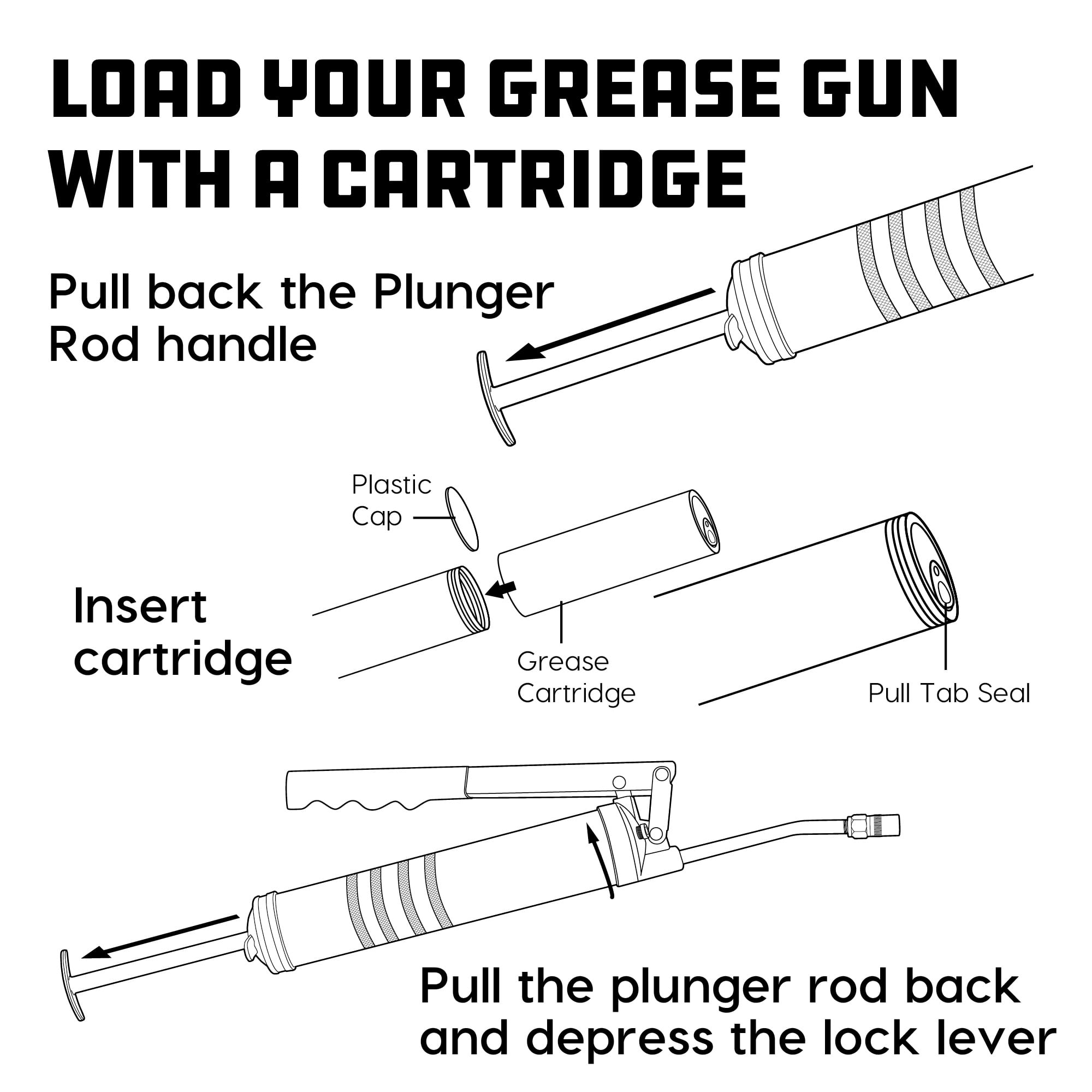 Powerbuilt Mini Pistol Grip Grease Gun - 648755