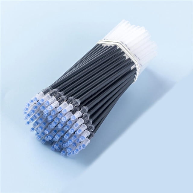Pen Refills 100 Pack, Smooth Writing Ballpoint Pen Replacement Refills for School Office Supplies, 5ml Ink Capacity, 13cm Length