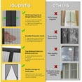 thumbnail image 5 of Magnetic Screen Door - Fit for Door Size:36 x 82 Inch, Screen Itself Size:38"x83", Hands Free Mesh Partition,Heavy Duty Curtain Keeps Bugs Out, Frame Hook & Loop, Pet and Kid Friendly, 5 of 8