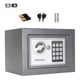 thumbnail image 1 of Caja Fuerte Negra de Seguridad Digital con Llave Pequeña Kingsman KMCF23N, 1 of 8