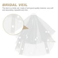 thumbnail image 5 of NUOLUX 1pc Bride Wedding Dress Veil Elegant Bridal Veil Romantic Wedding Party Veil, 5 of 6