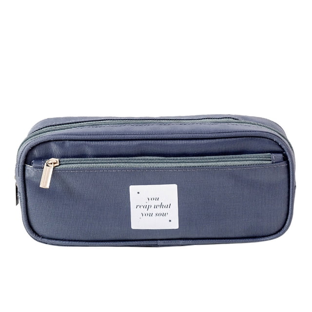 Nylon Pencil Case Double Layer Large Capacity Waterproof Pencil Case