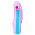 thumbnail image 3 of Girls Splicing Zip Short Sleeve 1-piece Swimwear With Swim Cap, 3 of 5