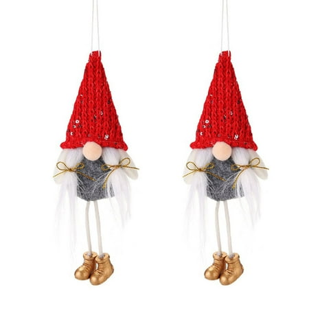 

Upgrade Christmas Gifts For Teenage Girls Nightmare Before Christmas 2Pcs Christmas Decoration Knitted Faceless Doll Pendant Creative Old Man