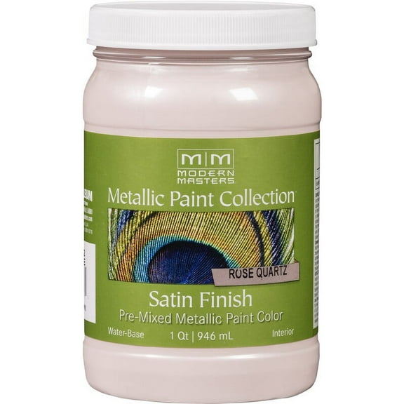 Modern Masters ME794 Metallic Paint, Rose Quartz - 1 qt.