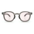 thumbnail image 3 of Vintage Style Iconic Keyhole Horn Rim Plastic Round Hipster Sunglasses [Slate Pink], 3 of 7