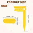 thumbnail image 3 of Uxcell 12-Pack Anclajes para Toallas de Playa al Aire Libre, Clips de Anclaje de 6 Pulgadas para Manteles de Picnic [Amarillo], 3 of 6