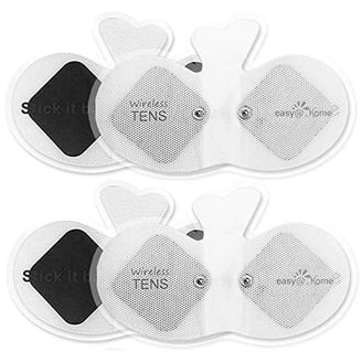 StimPads Lot de 12 électrodes EMS et TENS - 50 x 90 mm - Avec connecteur universel à broches de 2 mm - Électrodes adhésives fiables et de qualité