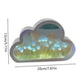 thumbnail image 3 of BNNG Children'S Night Light Wall Decor, Toddler Room Night Light Decoration, Cloud Shape Night Light Decor, Diy Pink Purple Blue Light Night Light Flower Wall Decoration Off Light Is Mirrores, 3 of 7