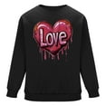 thumbnail image 4 of 2025 Love Sweatshirt for Men Trendy Valentines Fleece Tops Casual Long Sleeve Comfy Pullover Shirts Novelty Heart Graphic Outfits(Black,L), 4 of 6