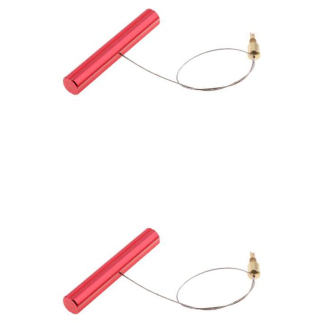 Scienceny Extractor de vástago de palanca de válvula de motocicleta, herramientas de limpieza, desinflador de neumáticos, herramientas de Rojo 2piezas