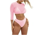 thumbnail image 1 of Ensembles de Bikinis pour Femmes Mode Femmes Bikini Uni Maillot de Bain Deux Pièces, 1 of 1