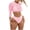 Pink, variant on Bikini Sets for Women Long Sleeve Tankini Swimsuits Mesh Slimming Bathing Suit for Beach Holiday Pool Travel,Yellow,S