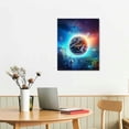 thumbnail image 2 of PRATYUS Fall Decor Galactic Planet for Living Room Wall Decor Canvas Wall Art Picture 16x20in, 2 of 3
