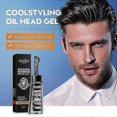 thumbnail image 2 of Hair Styling Gel, 2-in-1 Wax Gel with Comb, Men's Grooming Gel, Moisturizing Long Lasting Fast Build , Strong Hold Wet look & Shiny finish All D, 2 of 5