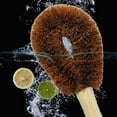 thumbnail image 3 of Windfall Scrub Brush Set Eco Friendly Dish Brush Dish Scrubbers for Pan Pot Bottle Vegetables Household Kitchen Natural Coconut Palm Pot Bowl Cleaning Brush with Wood Handle, 3 of 8