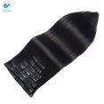 thumbnail image 5 of Deago 24" inch 16 Clips Full Head Long Straight Clips in on Synthetic Hair Extensions Hair 6 pieces for Women "Black", 5 of 8