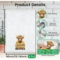 thumbnail image 2 of Highland Cattle and Sunflower Decorative Kitchen Towels Set of 4 Soft & Absorbent Microfiber Dish Towel for Kitchen Tea Coffee Bar Best Gift for Housewarming Christmas Thanksgiving Birthday, 2 of 8