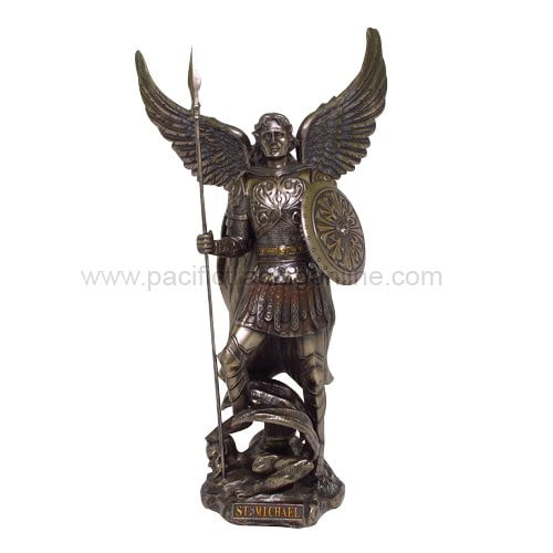 Archangel Saint Michael With Spear Statue Divinity Series Gospel ...