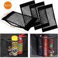 thumbnail image 1 of Car Trunk Storage Net, [4PCS 40x25cm]Pocket Organizer Bag, Car Storage Net Bag with Elastic Magic Sticker, 1 of 5