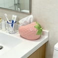 thumbnail image 5 of Eespoir Cute Strawberry-shaped Tissue Box, Storage Box for Facial Tissues, Girlish-style Napkin Holder, For Living Room, Dining Table, Bathroom Counter, Decorative Organizer(Pink), 5 of 6