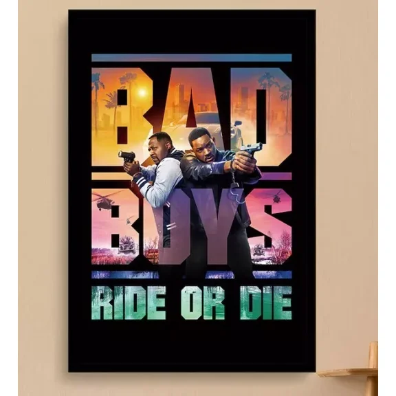 POSTER Bad Boys Ride or Die,Movie and TV posters, Home Decoration Painting UNFRAMED, 12x18