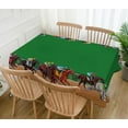 thumbnail image 2 of Horse Racing Tablecloth Boy Horse Race Birthday Party Kentucky Derby Decoration Run for The Roses Table Cover Home Dining Room Kitchen Decor-60×84inch, 2 of 5
