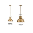 thumbnail image 7 of 1 Light Medium Pendant In Coastal-Industrial Style 13 Inches Wide By 47 Inches High-Heritage Brass Finish-Heritage Brass  Shade Color Hinkley, 7 of 7