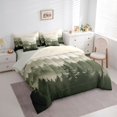 thumbnail image 3 of Feelyou Olive Pine Tree Bedding Comforter Set 7pcs, Rustic Landscape Full Bedding Set, 3 of 8