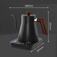 thumbnail image 3 of VICBINLY Electric Gooseneck Kettle, Pour Over Coffee and Tea Kettle, 0.9L Tea Kettle, 1200 Watt Quick Heating, Boil-Dry Protection, Temperature Contr, 3 of 7