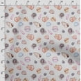 thumbnail image 3 of Soimoi Sea Shell Printed, Cotton Fleece, Fabric by The Yard Sewing DIY Stretch Fabric 56 Inches Wide, WarmFabric for Hats, Coats, Gloves, Blankets, Light Peach, 3 of 5