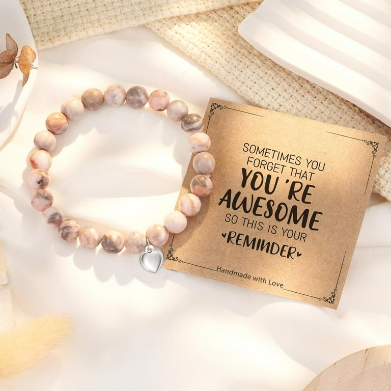 Natural Stone Healing Bracelet, Sometimes Your Forget You're