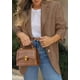thumbnail image 3 of Blazer PRETTYGARDEN 2025 para Mujer Casual de Negocios Marrón, 3 of 5