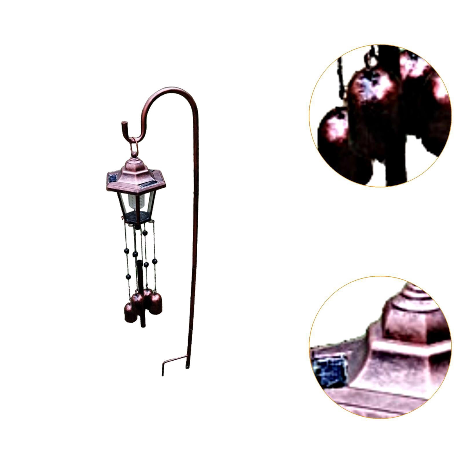 colaxi Solar Wind Chime Light Sturdy Gifts for Women Decorative for Yard Patio Home with Hook