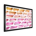 thumbnail image 2 of Designart 'Dark Yellow and Pink Abstracts Brushes' Modern Framed Art Print, 2 of 4