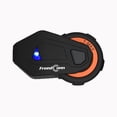 thumbnail image 2 of FreedConn Motocycle Helmet Waterproof and Wireless Bluetooth Headset TMAX-E /FM Radio/1000M Intercom/6 Riders Intercom/ Moto Biking & Skiiing/2 in 1 microphone;, 2 of 9