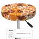 thumbnail image 4 of Balery Hippie Ditsy Floral Fundas de asiento para taburete de bar redondo de tela de terciopelo ajustables que protegen de arañazos y manchas para sillas de 14 a 17 pulgadas.-14 inch, 4 of 7