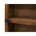 thumbnail image 6 of Rustic Open Wood Bookcase Office Shelving Storage Cabinet Fully Assembled Brown, 6 of 6
