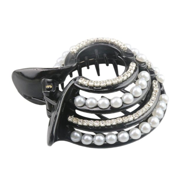 Clip de Garra de Pelo Pinza de Mariposa Barrete Francés con de Imitación Regalo para Mujer Señora - #2 Sunnimix Mujeres Crystal Hair Claw